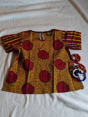 Women Orange & Red Ankara