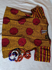 Women Orange & Red Ankara