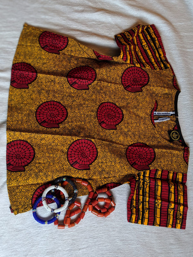 Women Orange & Red Ankara