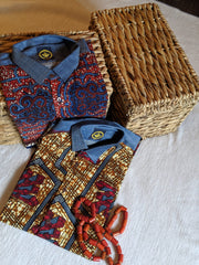 Men fitted Ankara Tunic