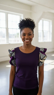 Purple Butterfly Top